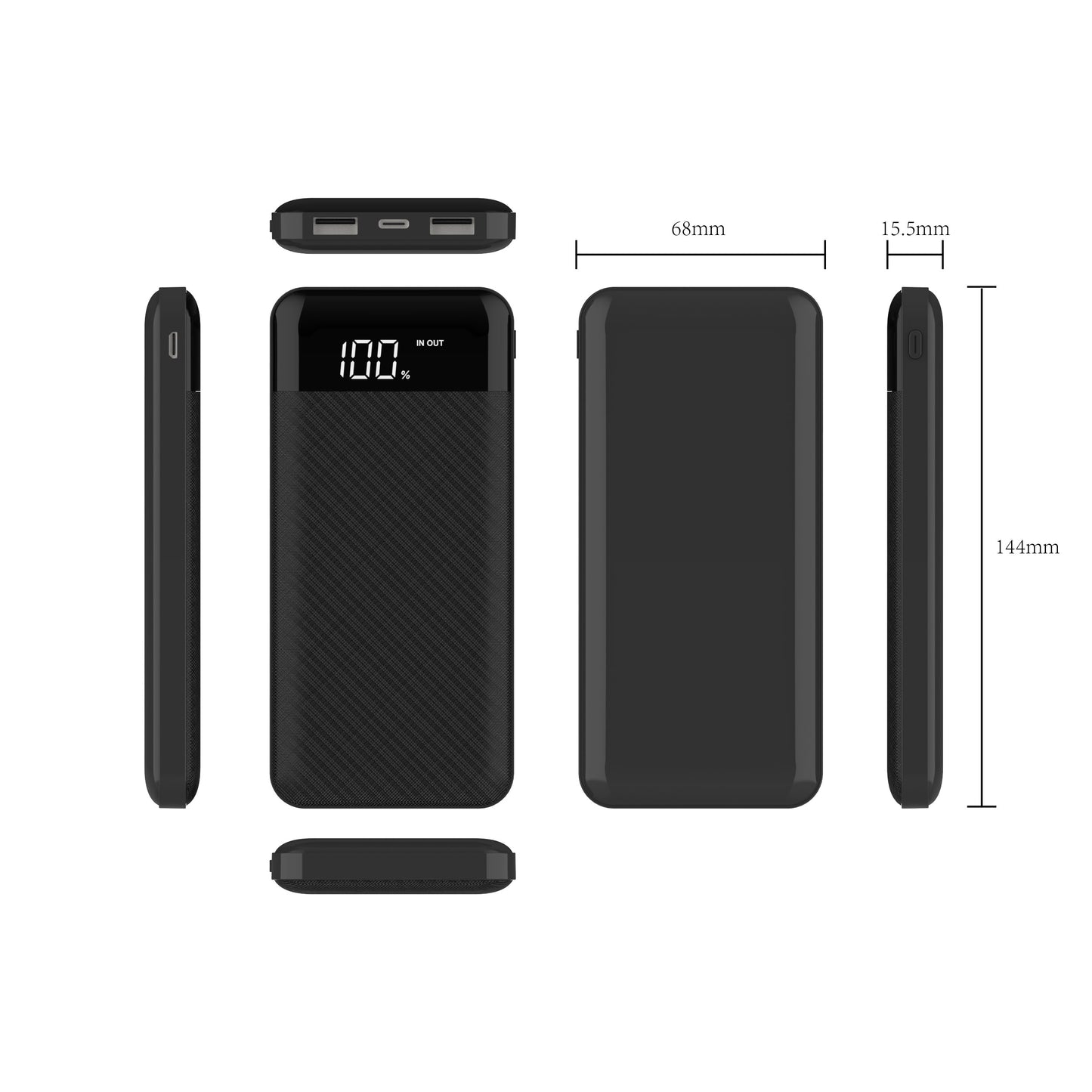 S1056PD 10000mAh  Quick charger with LCD digital display power bank