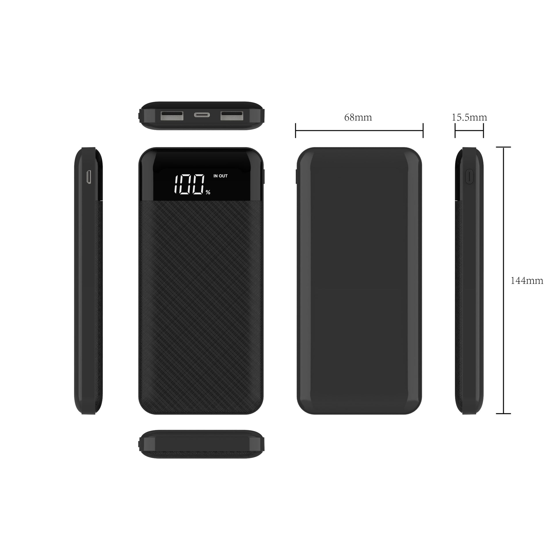 S1056PD 10000mAh  Quick charger with LCD digital display power bank